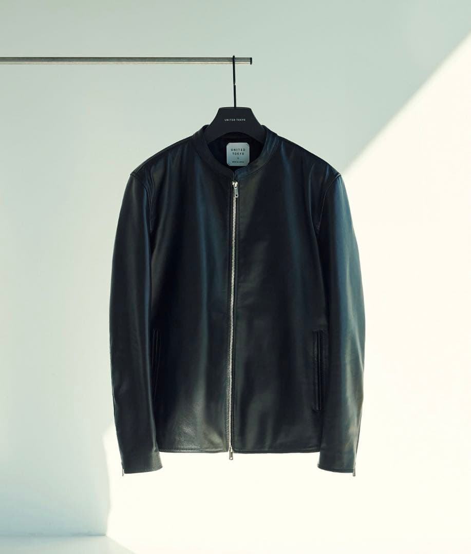 【新品未使用】UNITED TOKYO シングルライダース　ラムレザー　サイズ2
