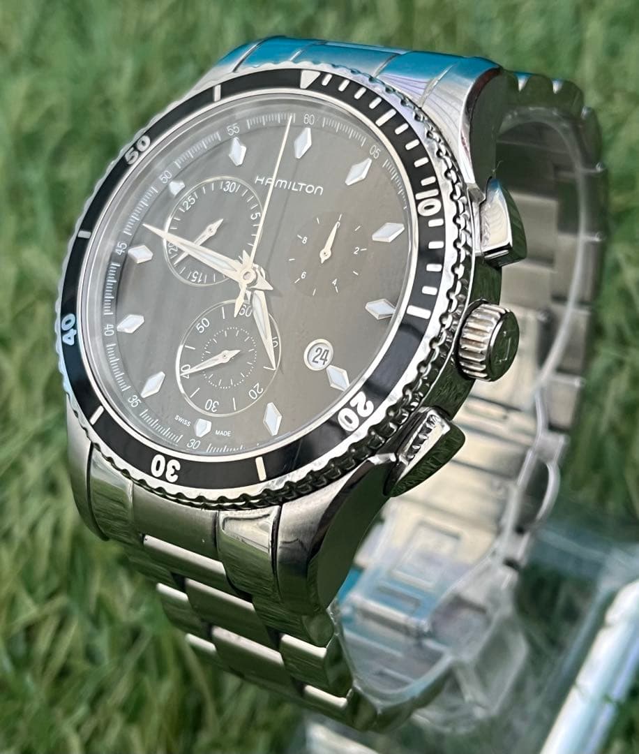 極美品◎ハミルトン ジャズマスター シービュー クロノメンズ腕時計 ヴィンテージ