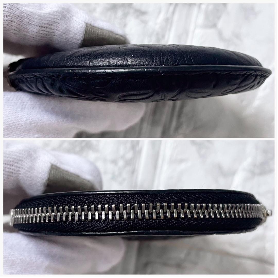 極美品✨LOEWE ケース クッキー リピートアナグラム レザー ブラック