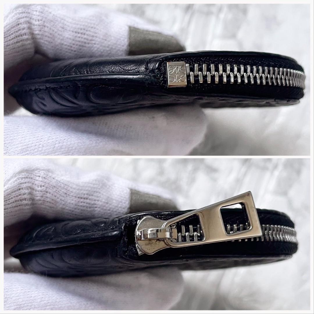 極美品✨LOEWE ケース クッキー リピートアナグラム レザー ブラック