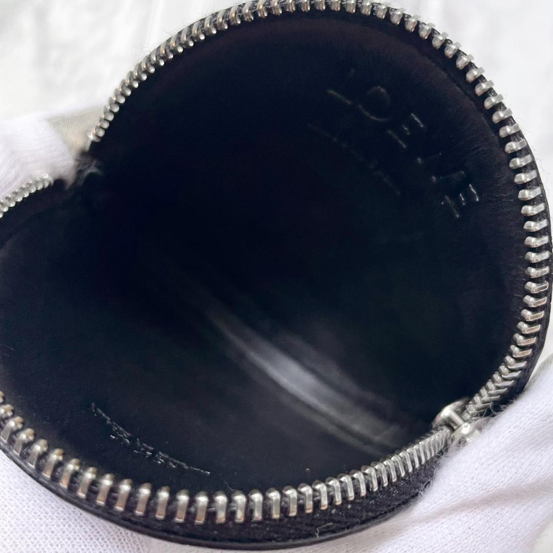 極美品✨LOEWE ケース クッキー リピートアナグラム レザー ブラック