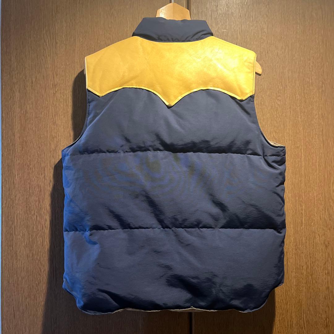 Sugar Cane ダウンベスト M ネイビー/ベージュ