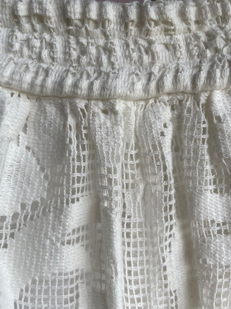 超美品Dolce&Gabbanaガウチョ　鍵編み　春夏　リゾート　旅行