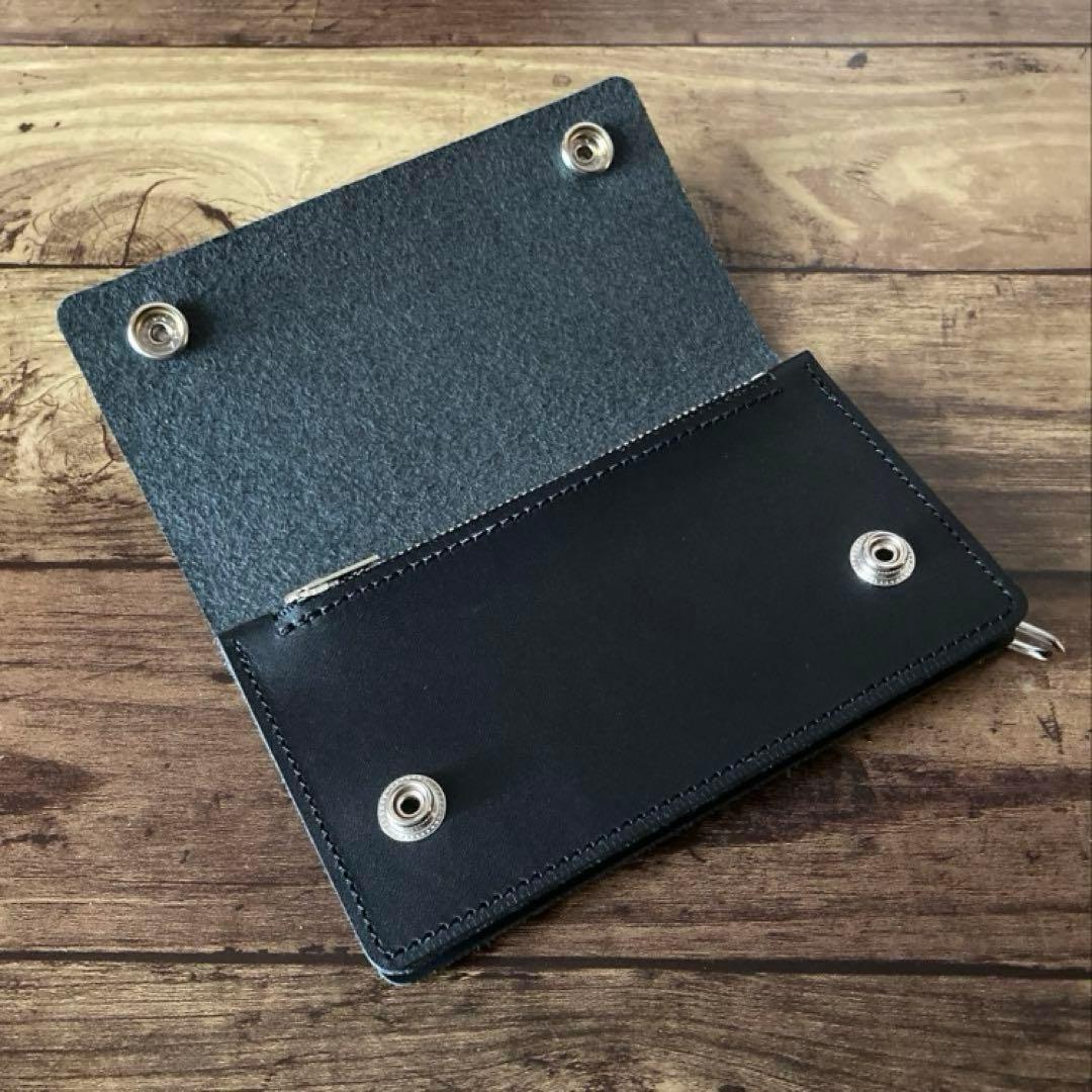 【A】国産ステアハイド　トラッカーウォレット150（ミドル）2.5層