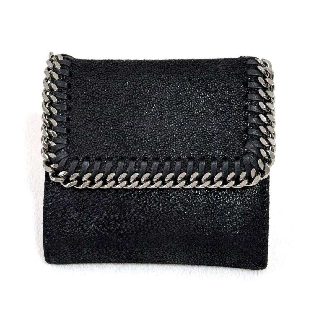 【極美品】ステラマッカートニー 二つ折り財布 ファラベラ ブラック