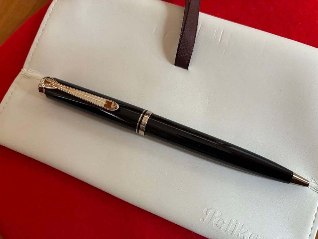 9/29迄ペリカンボールペン スーベレーンK805ブラック×シルバー 箱保証書付