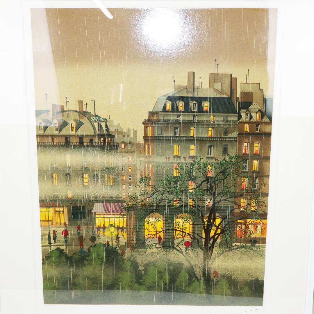 ヒロヤマガタ 「レインドロップス」 シルクスクリーン