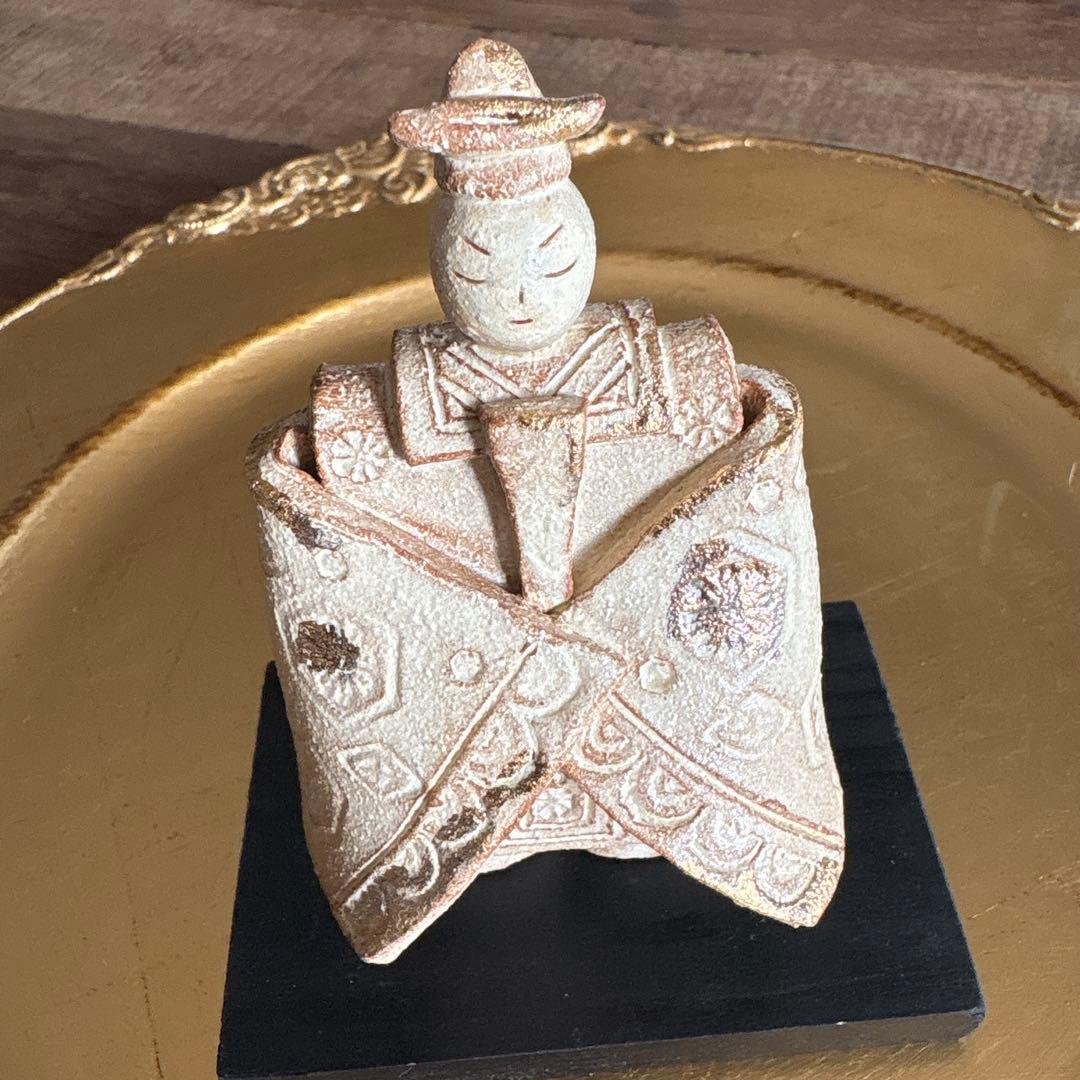 値下げ価格！雛人形 ♡ 陶芸家おひな様 陶器 ゴールド