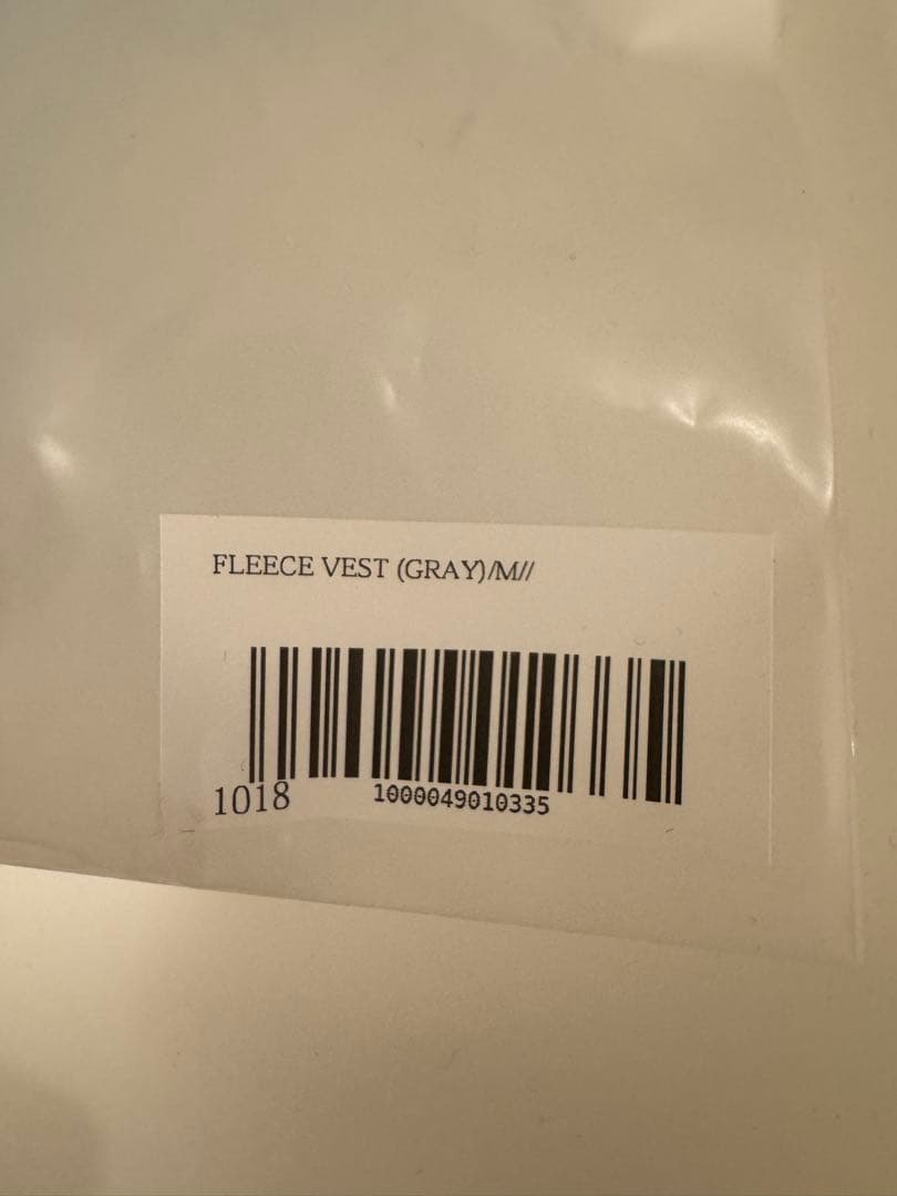 トップス ENNOY PROFESSIONAL FLEECE VEST (GRAY) M