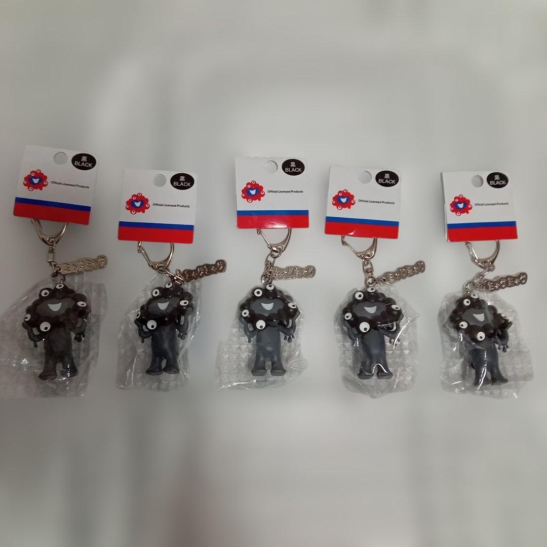 お*な様 新品未使用　万博　黒　ミャクミャク　PVCマスコット　A　ブラック　5