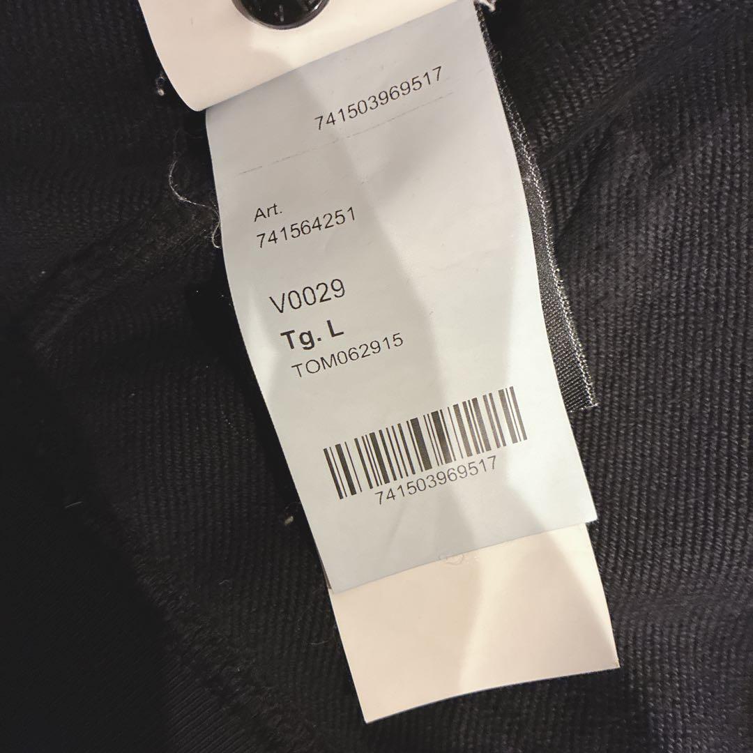 STONE  フルジップ パーカー 黒 L