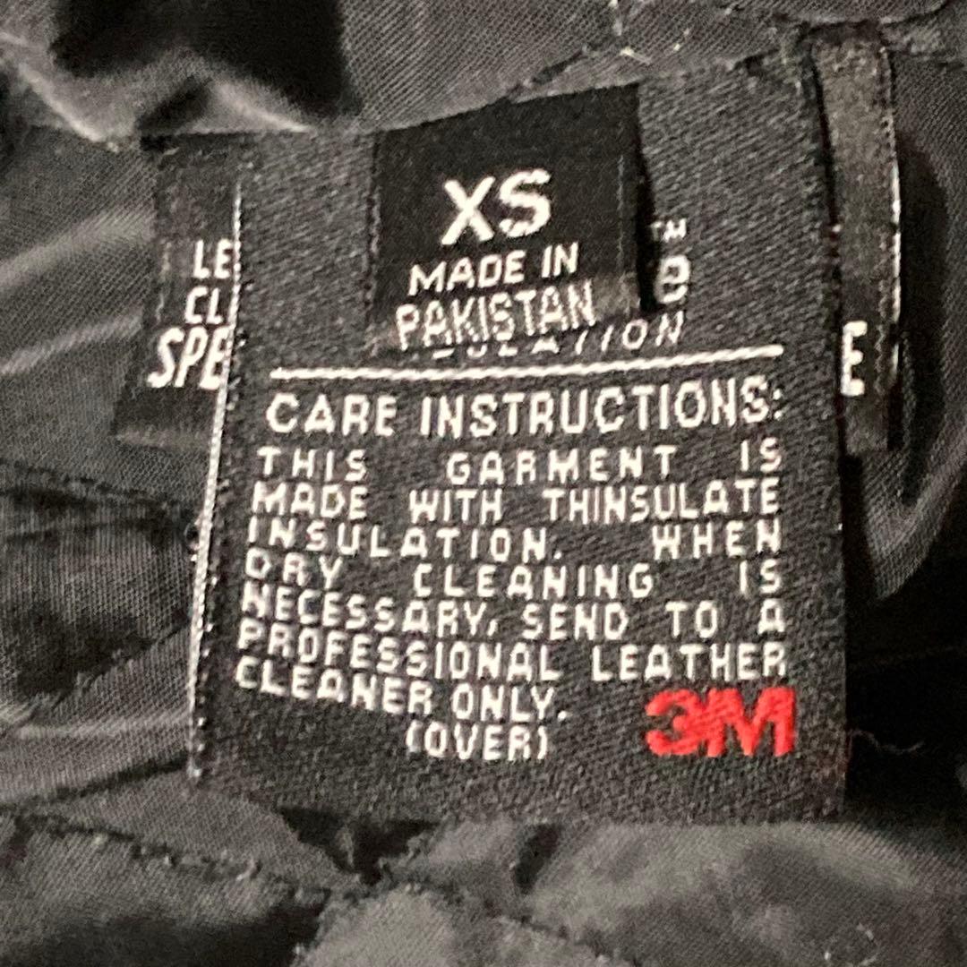 【希少】90s vintage レザーシングルライダースジャケット 黒　ブラック