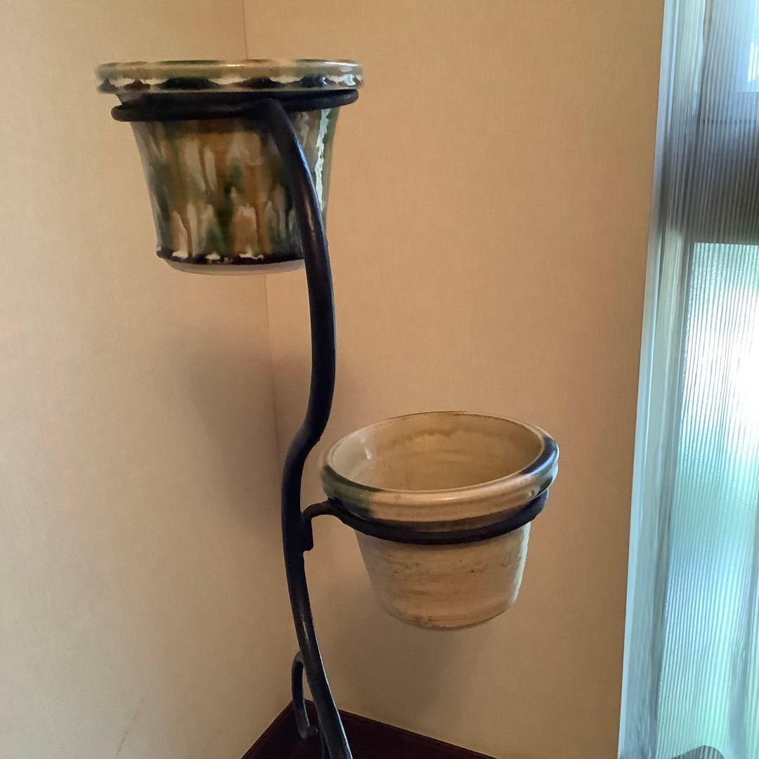 民藝　瀬戸本業窯　七代　水野半次郎作　観葉植物用プランター