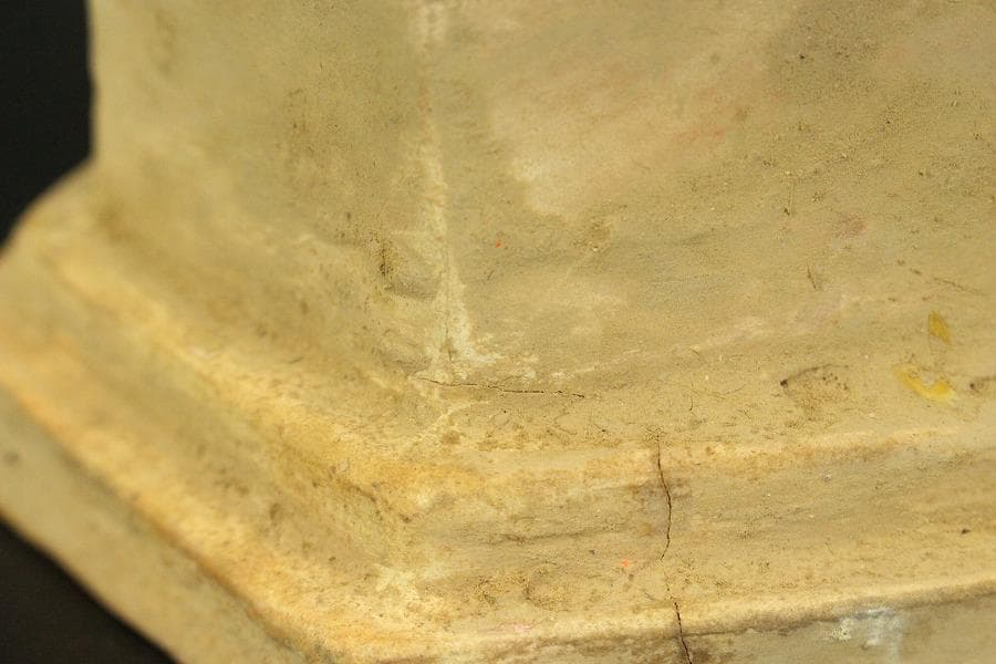 中国美術 唐三彩 宦官 俑 置物 高47cm(LC368)