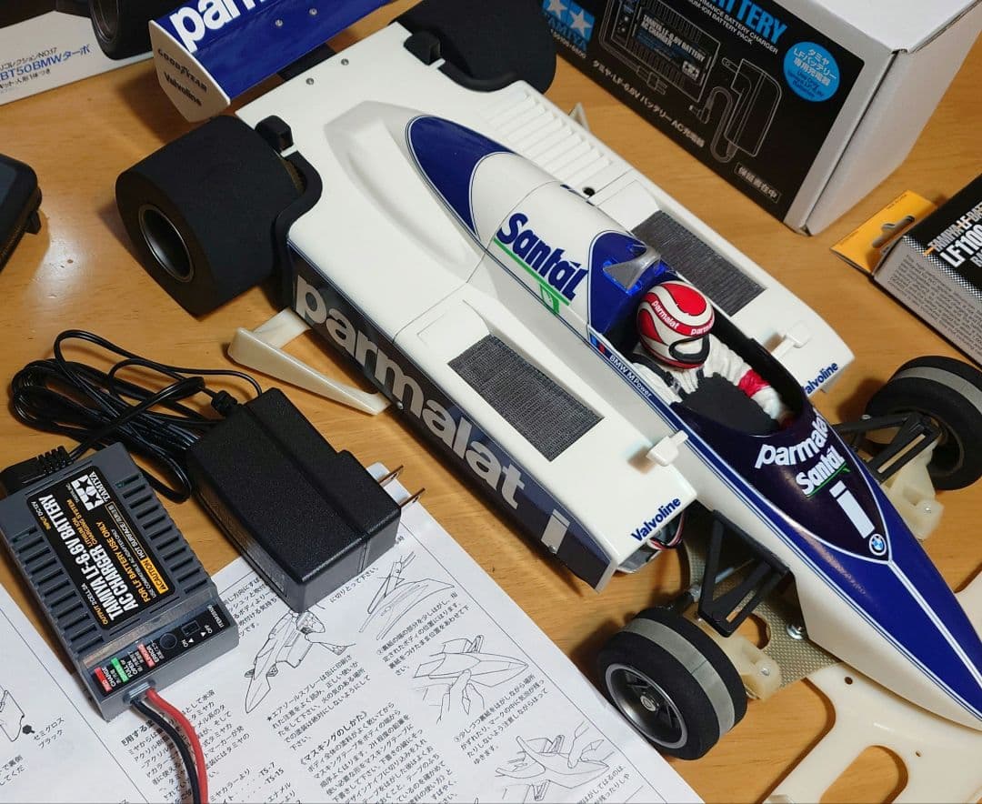 タミヤブラバムBT50競技用スペシャルLEDライト付＆プロポバッテリー…付セット