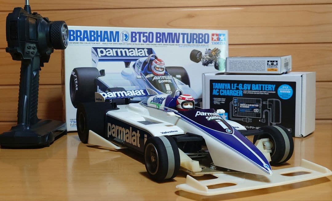 タミヤブラバムBT50競技用スペシャルLEDライト付＆プロポバッテリー…付セット