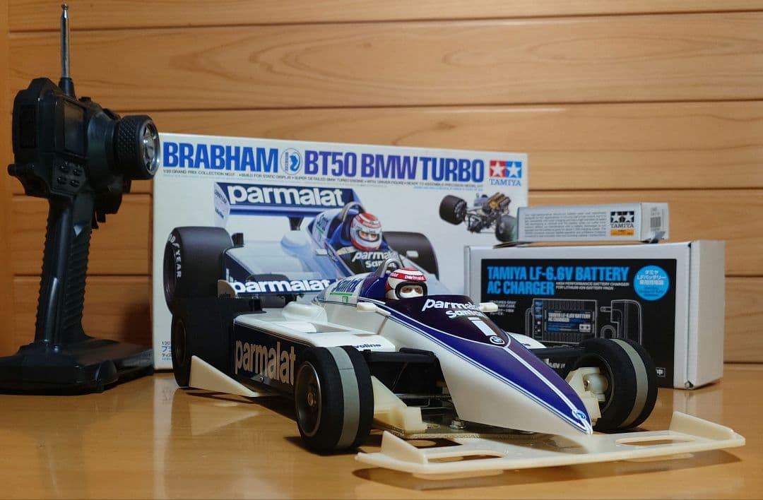 タミヤブラバムBT50競技用スペシャルLEDライト付＆プロポバッテリー…付セット