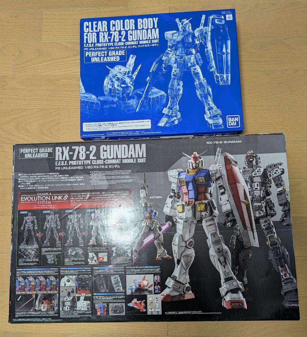 PG UNLEASHED 1/60 RX-78-2 ガンダム　クリアカラーセット