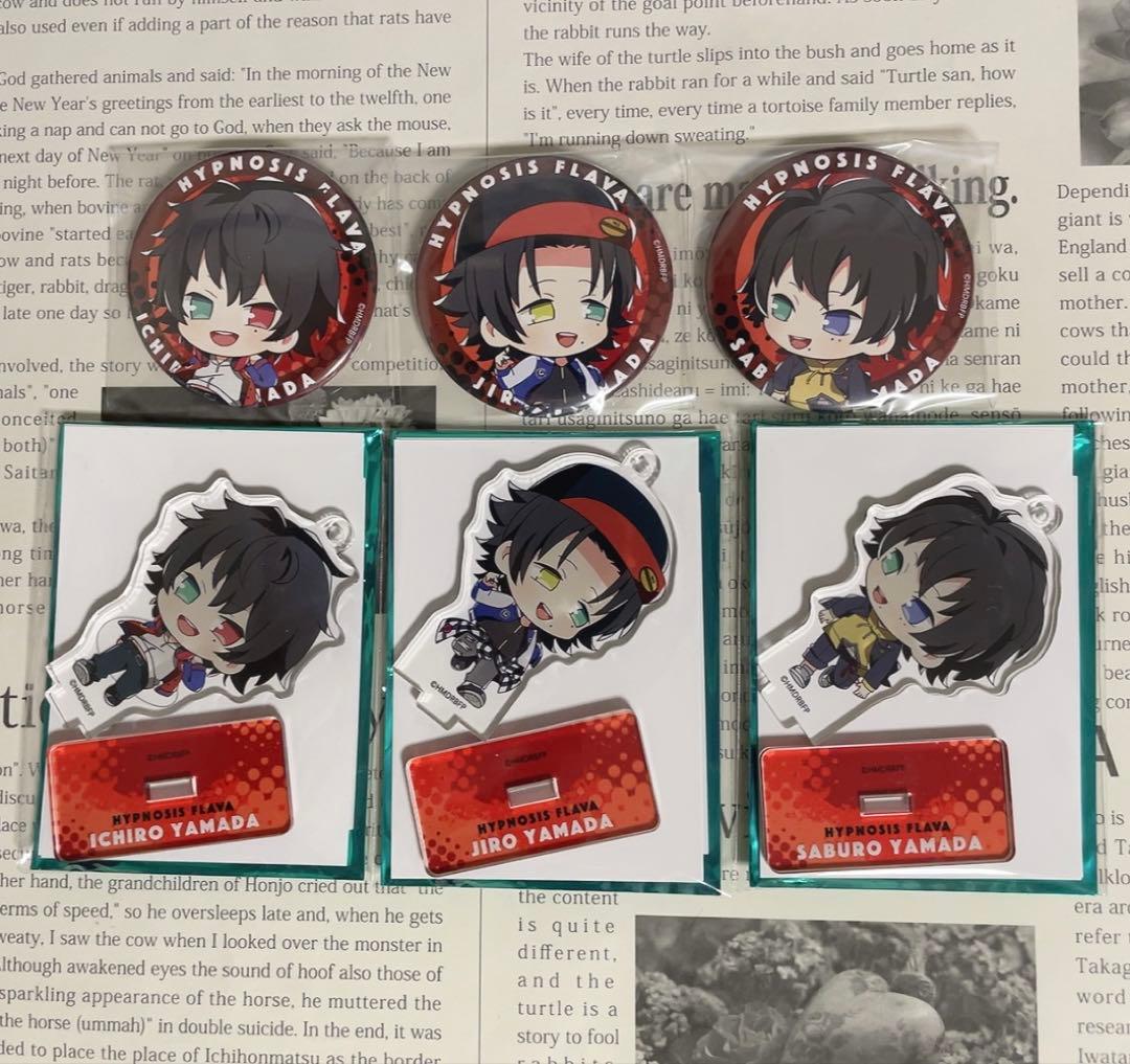 ヒプノシスマイク 一郎 二郎 三郎 缶バッジ アクキー Flava base