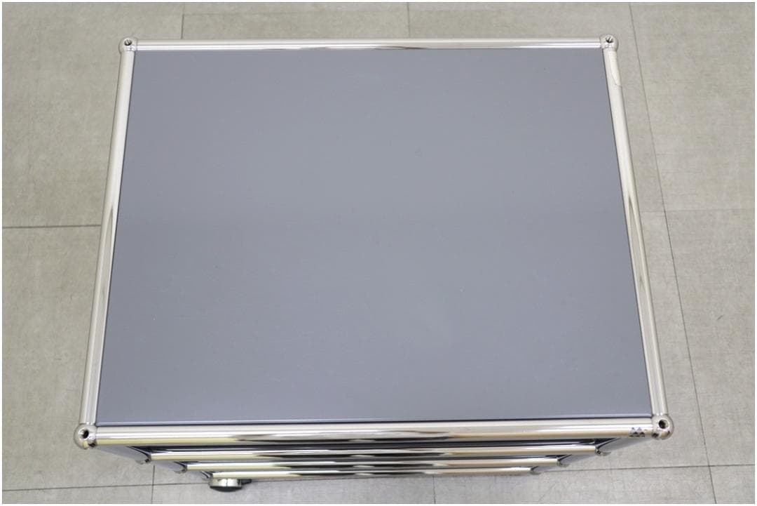 正規品 USM ハラーシステム デスクワゴン 3段 ミッドグレー キャスター