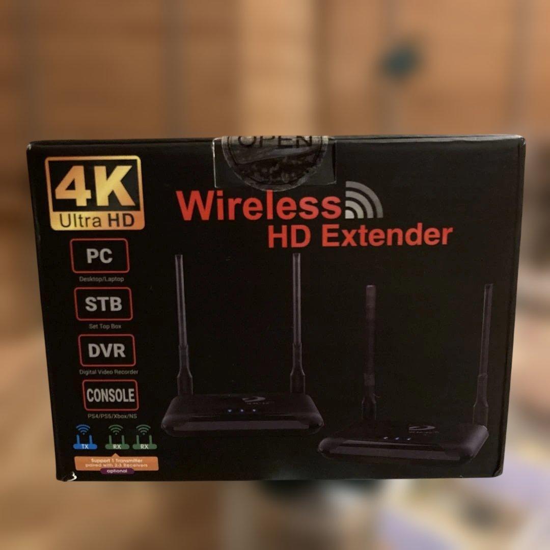 ワイヤレスHDMI 送信機　受信機　4K 9つのWi-Fiバンド