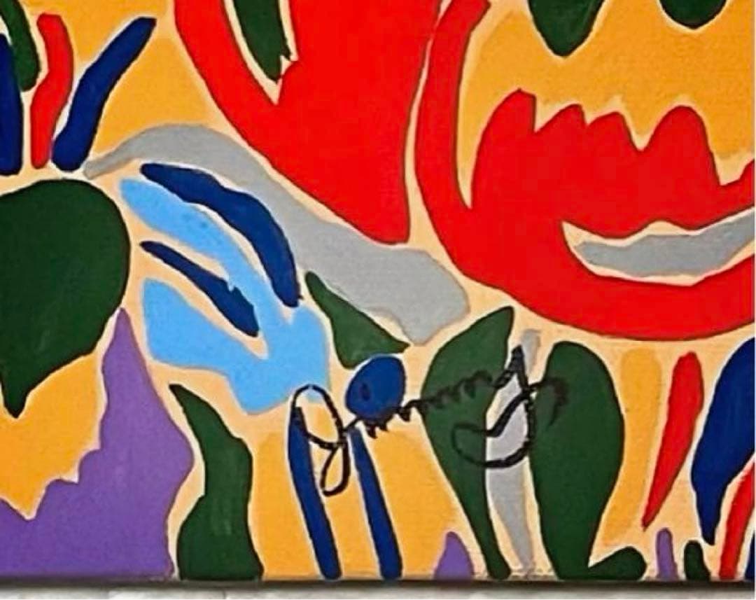 ジミー大西「サークル」F8号　手描き油彩