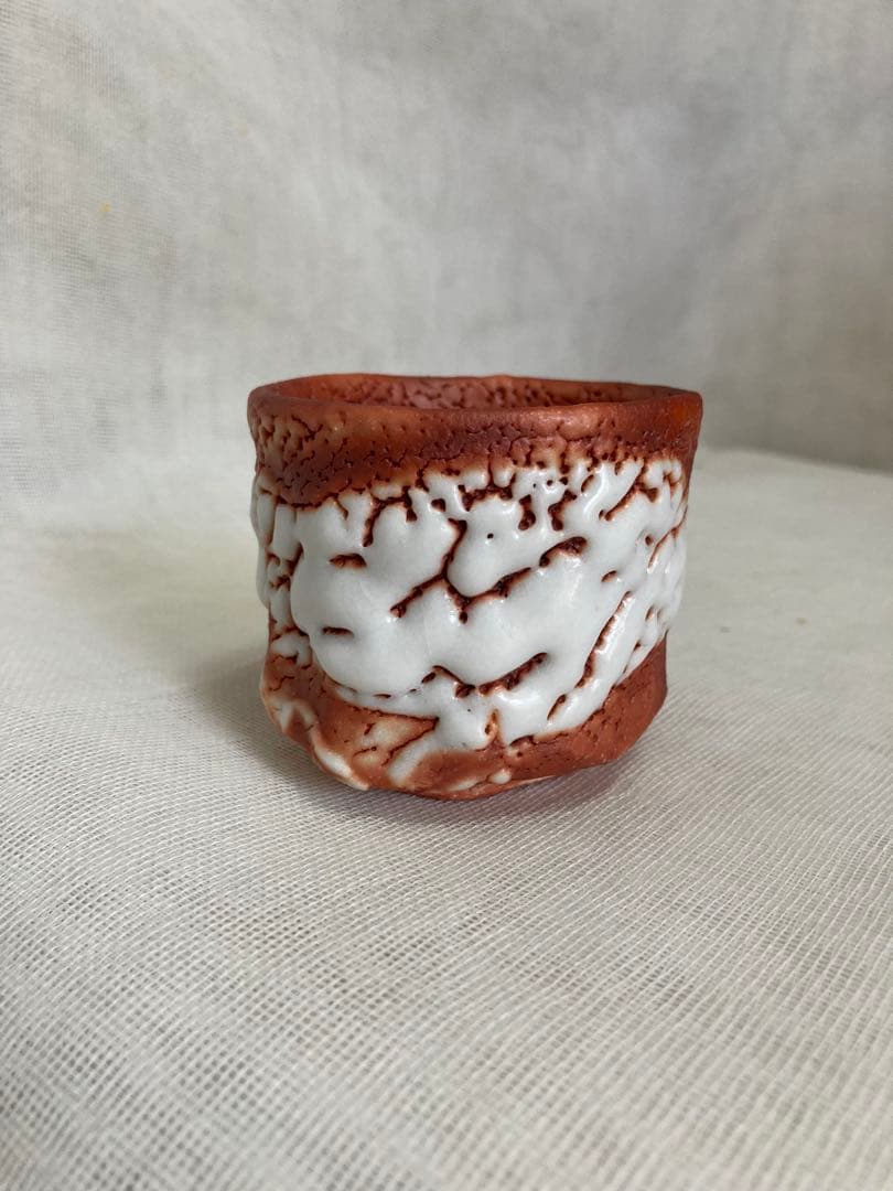 加藤豊久赤志野ぐい呑／A65