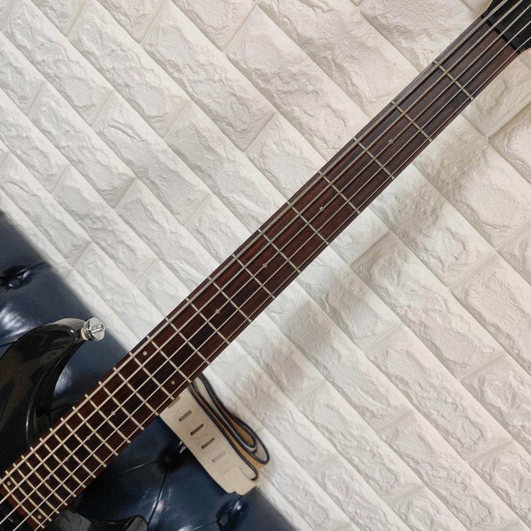 Aria pro 2 アリアプロ2 5弦ベース アクティブ 本革ストラップ付き