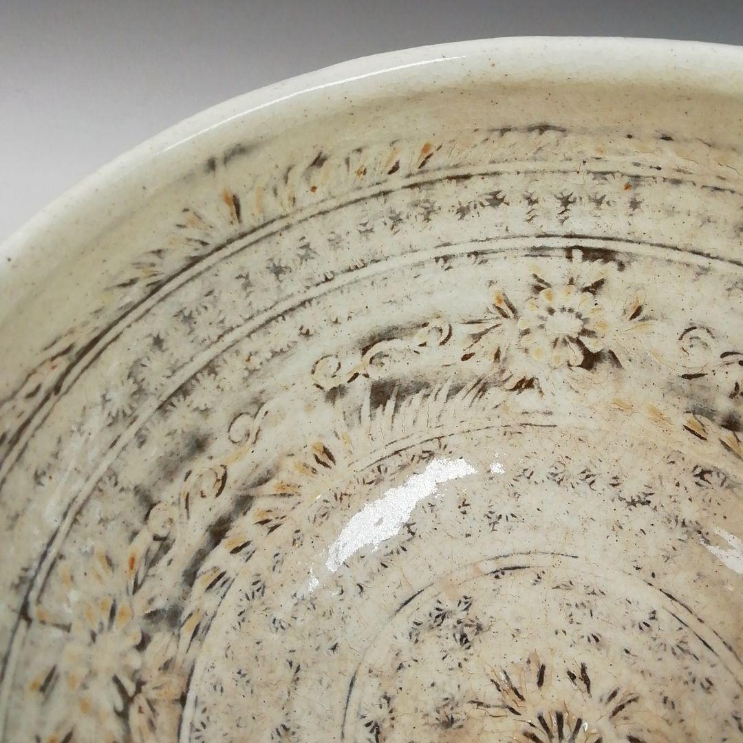 Ｔ８４９　茶碗　『三島唐津茶碗』『幸悦窯　瀧下悦弘 作』　共箱　抹茶碗　茶道具