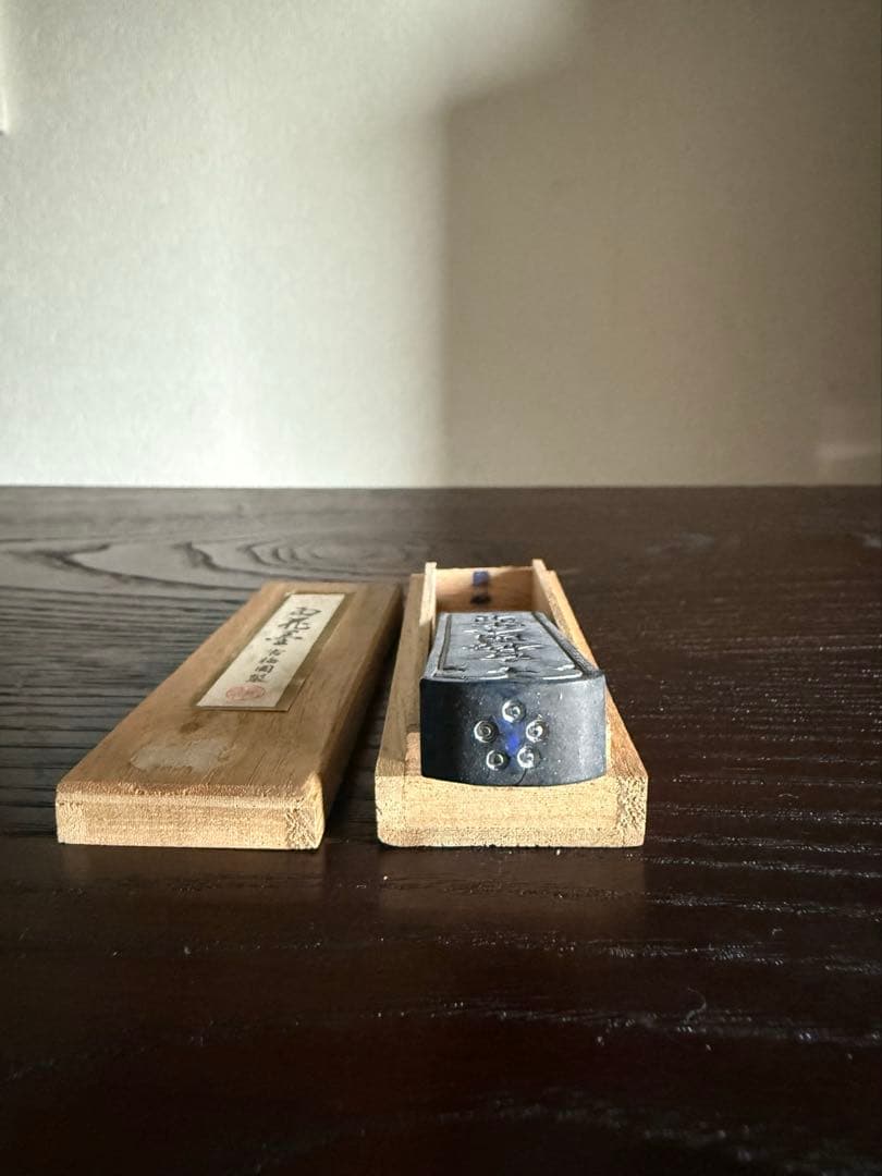 奈良墨 古墨 古梅園 五ツ星 紅花墨 お花墨 一丁形 4本 書 墨 書道