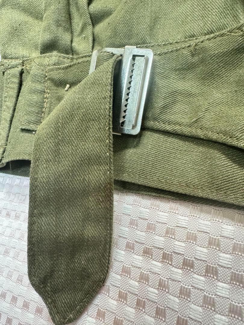 イギリス軍 実物 グリーンデニムジャケット