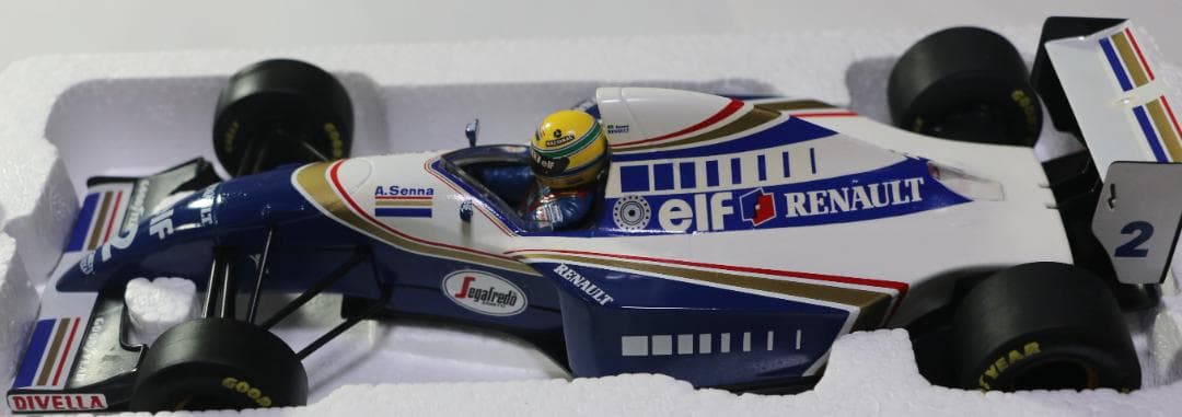 貴重ビックスケール１／1８　ウィリアムス・ルノーFW16　セナ・コレクション