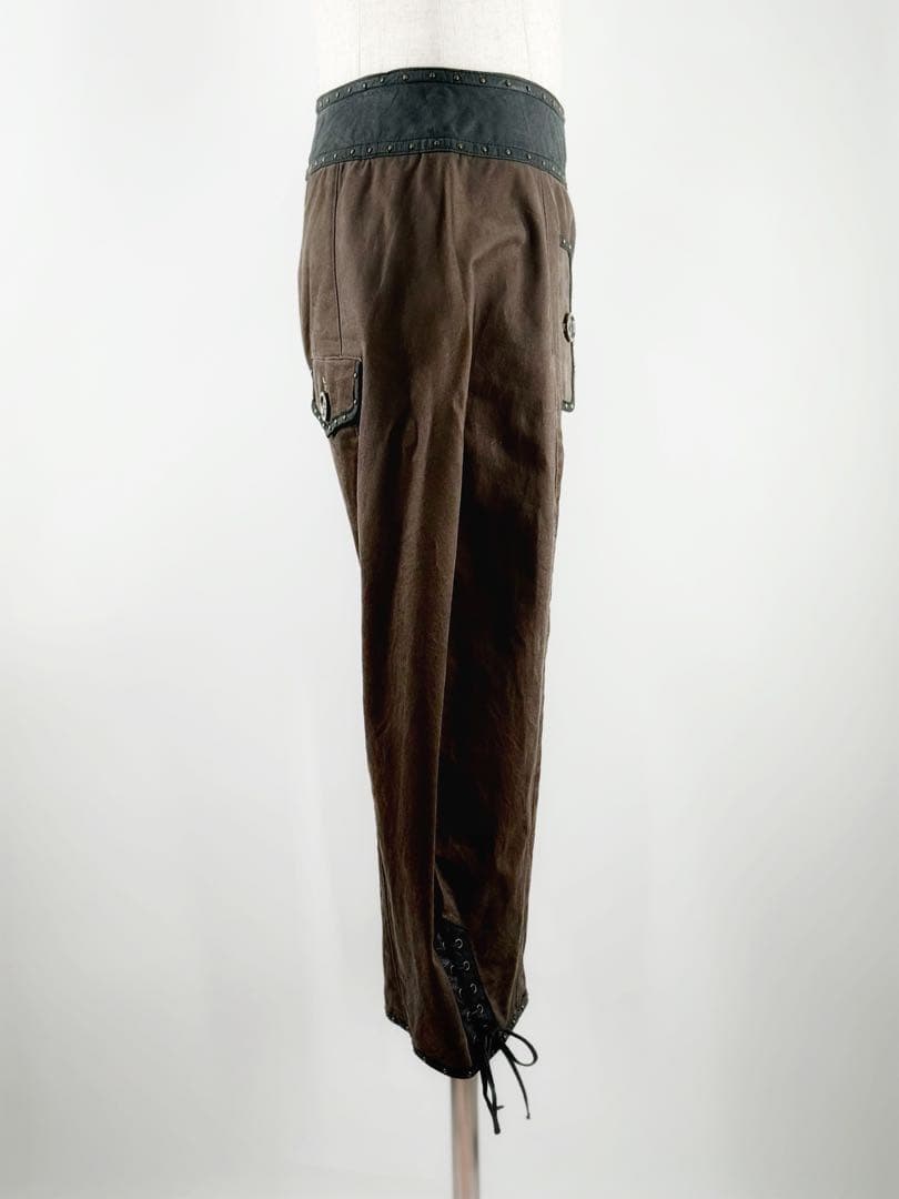 【新品未使用】シェアスピリット sharesprit レザー混キャロットパンツ