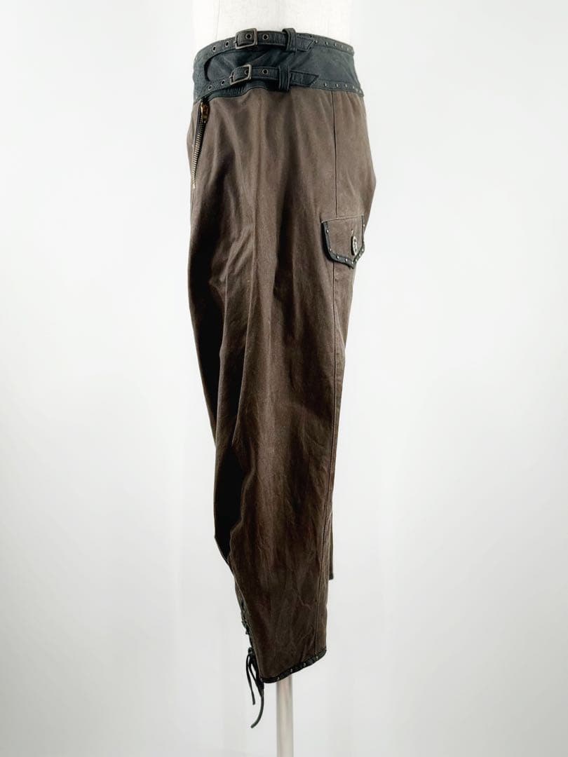 【新品未使用】シェアスピリット sharesprit レザー混キャロットパンツ