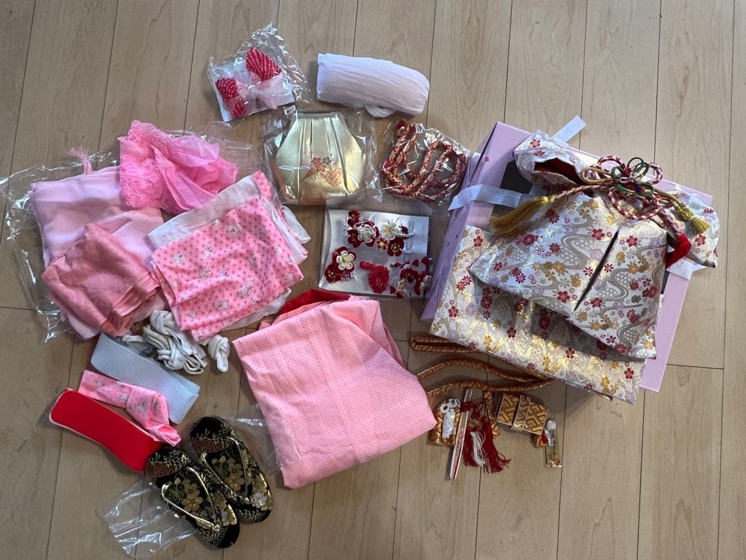 7歳　七五三 着物 フルセット