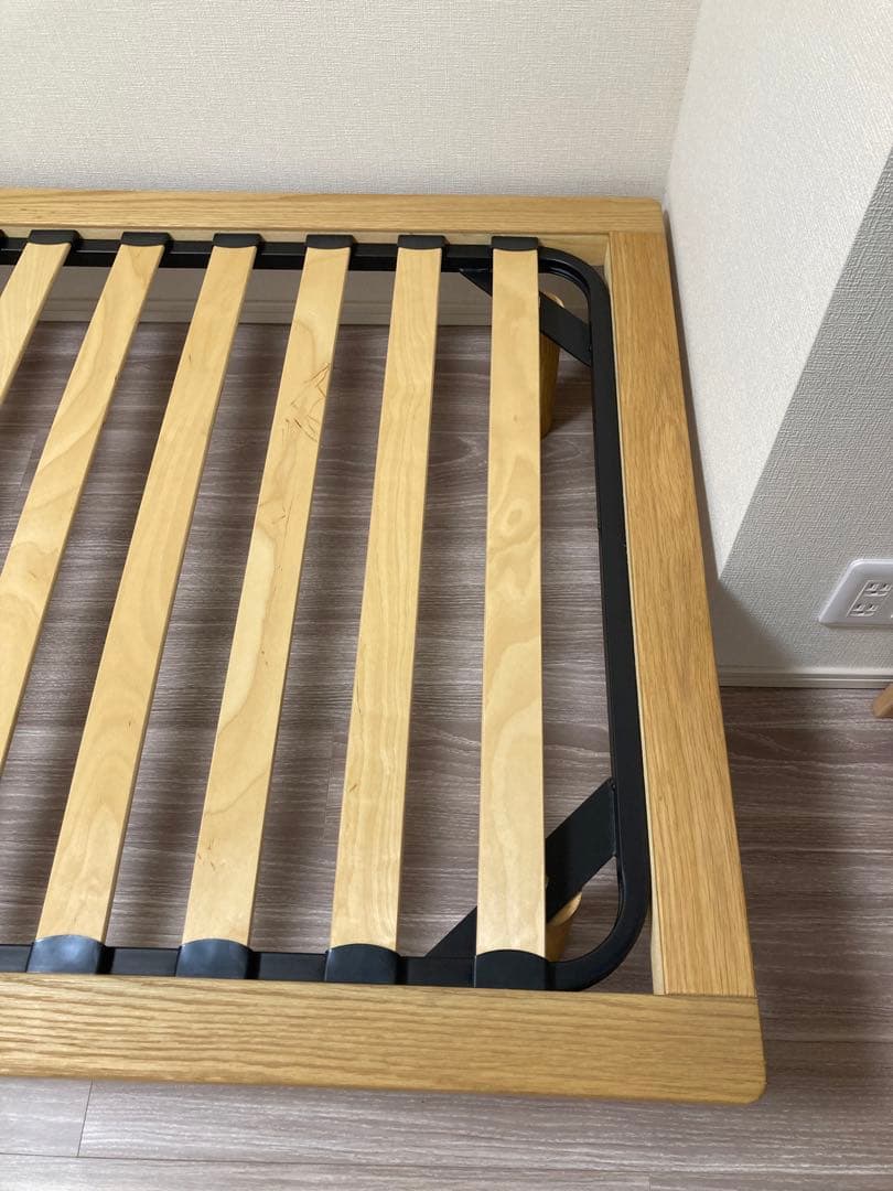 無印良品　MUJI 木製シングルベッドフレーム　オーク材　※収納も別掲載してます