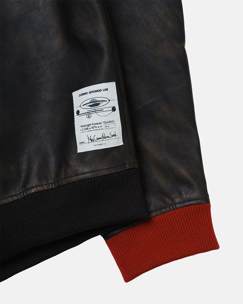 ずっと真夜中でいいのに。 コズミックどろ団子ツアー フェイクレザーブルゾン L