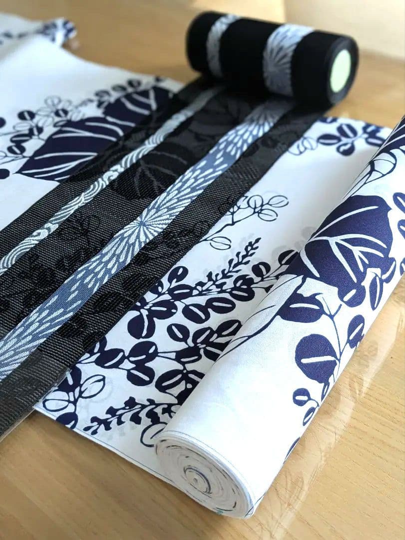 竺仙浴衣宮下真理子萩、本場筑前博多織四寸帯お仕立て代込み今期完売品