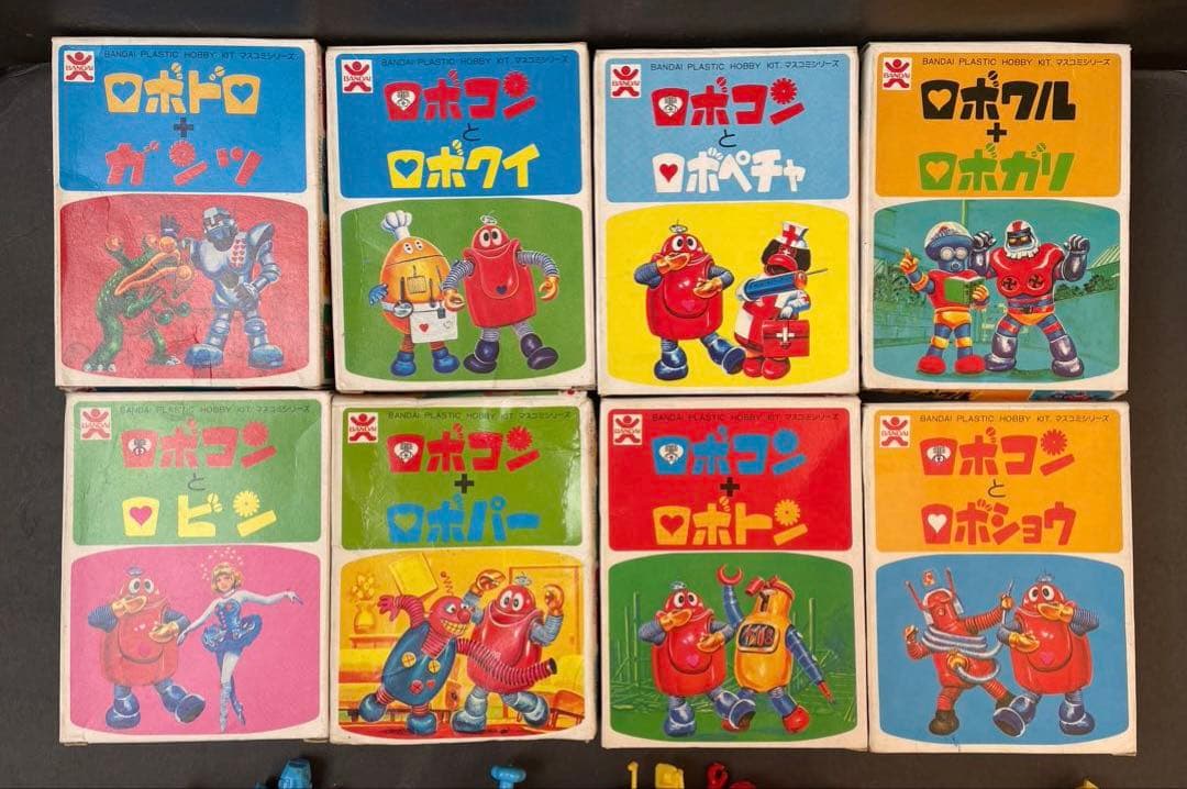 旧バンダイ　ロボコン　ミニ　プラモデル　10体　箱付き