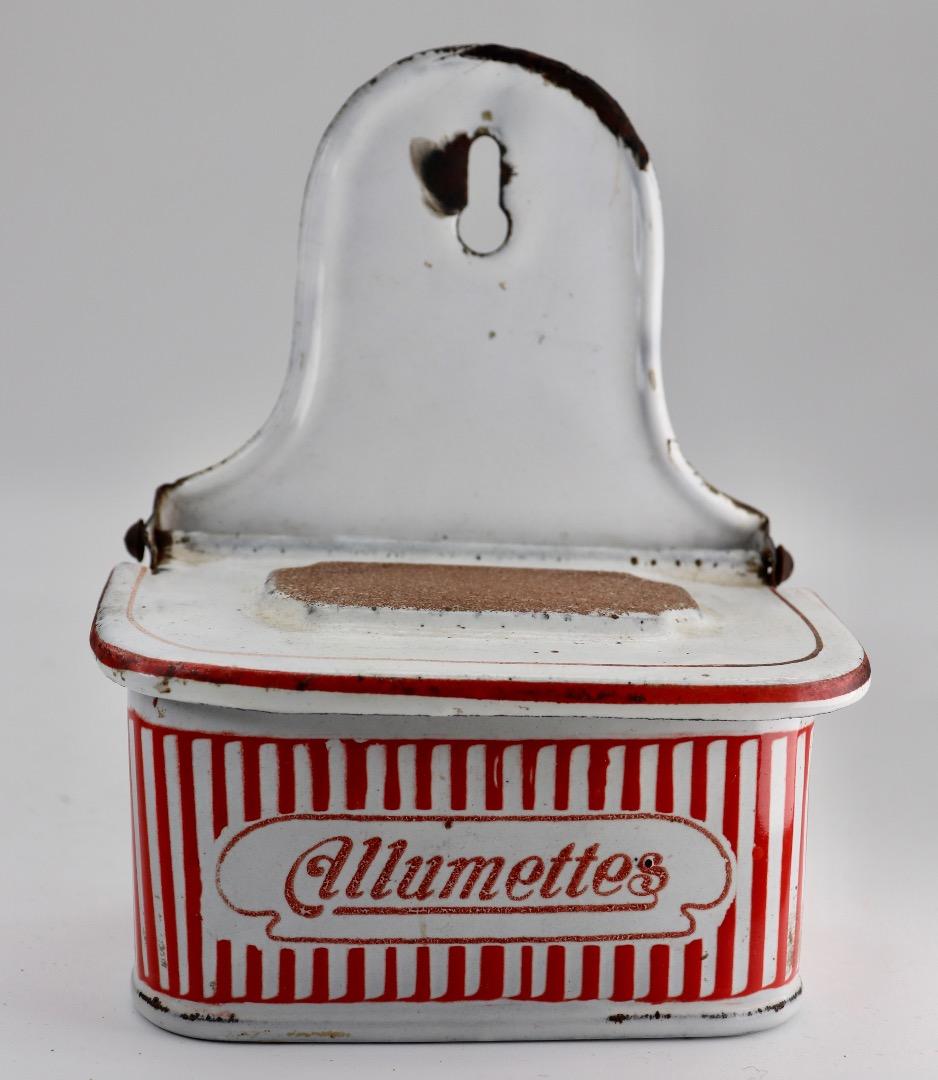 アンティーク・アルメット缶（マッチ入れ） フランスBB社製