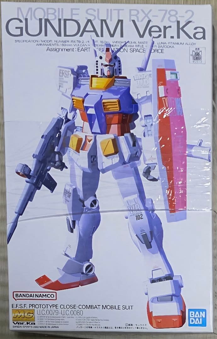 MG RX-78-2 ガンダム バージョン1.5・2.0・3.0・Ka