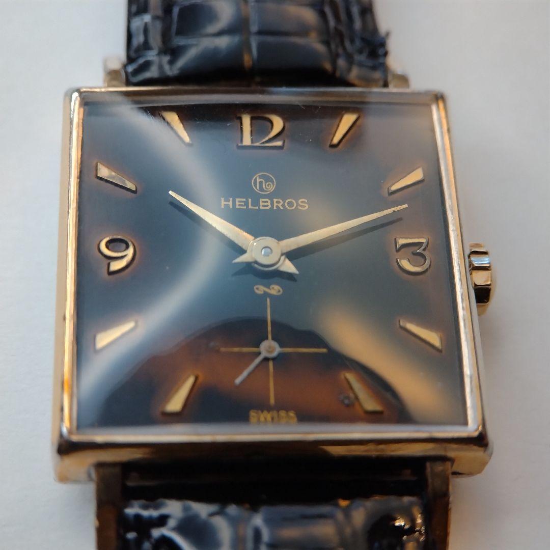 【1950s】 HELBROS スモセコ OH済 ヴィンテージ腕時計【訳あり品】