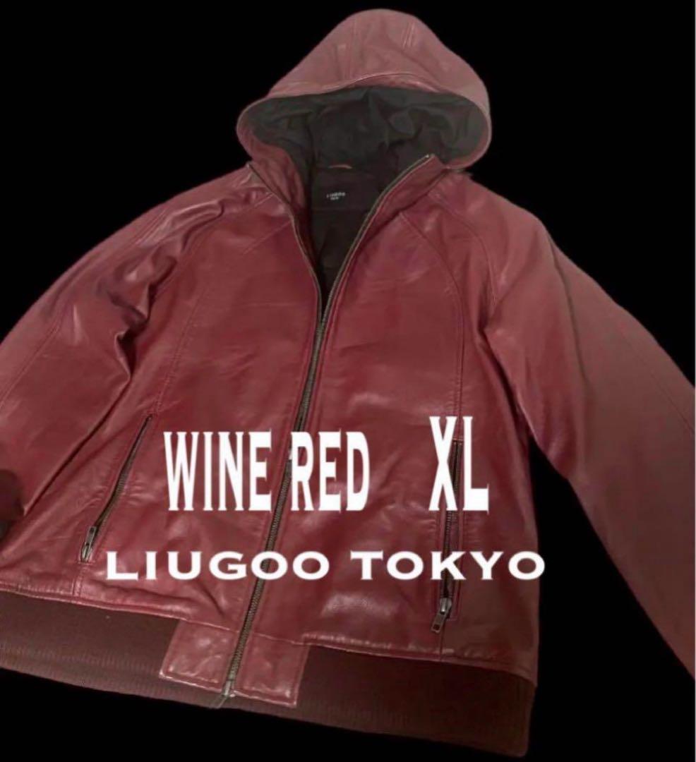 N*8様 ⭐️LIUGOO TOKYO⭐️ leather ⭐️ワインレッド☆L
