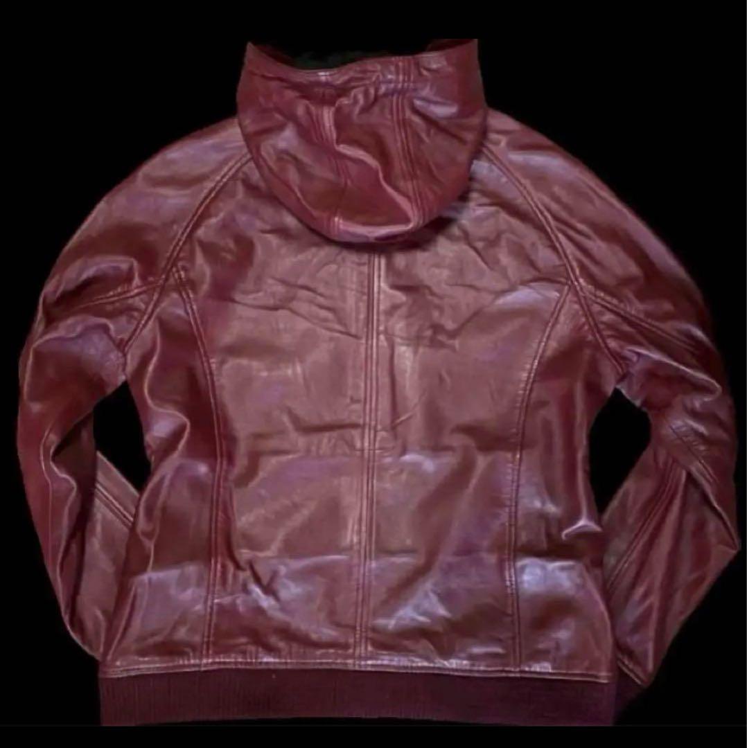 N*8様 ⭐️LIUGOO TOKYO⭐️ leather ⭐️ワインレッド☆L