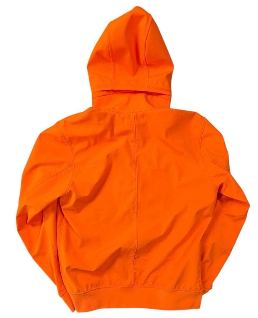 ストーンアイランド ソフトシェル ジップアップパーカー 蛍光オレンジ M