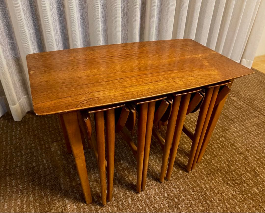 ふなこ　ヴィンテージ テーブルセット 4人掛　収納　４脚セット 北欧