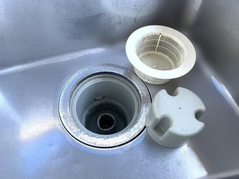 マルゼン 業務用ステンレス製1槽式シンク 台形 バックガード・水栓・水切り付