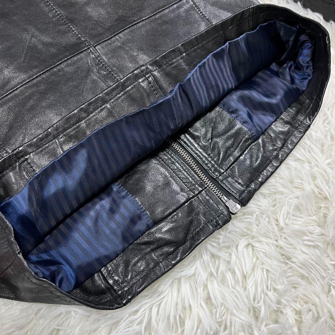 美品✨RATTLE TRAP シングルライダースジャケット　山羊革　Mサイズ