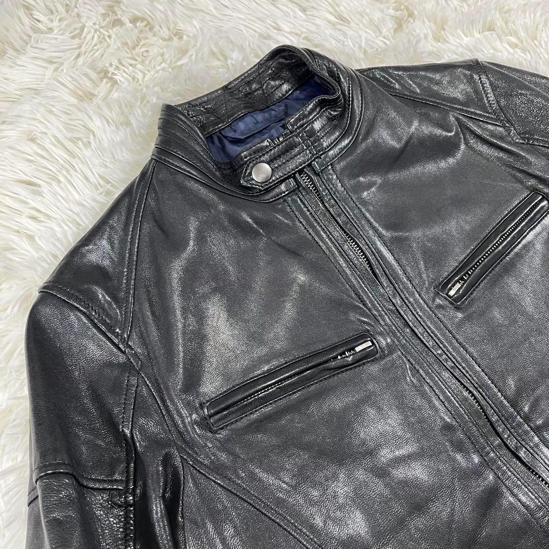 美品✨RATTLE TRAP シングルライダースジャケット　山羊革　Mサイズ