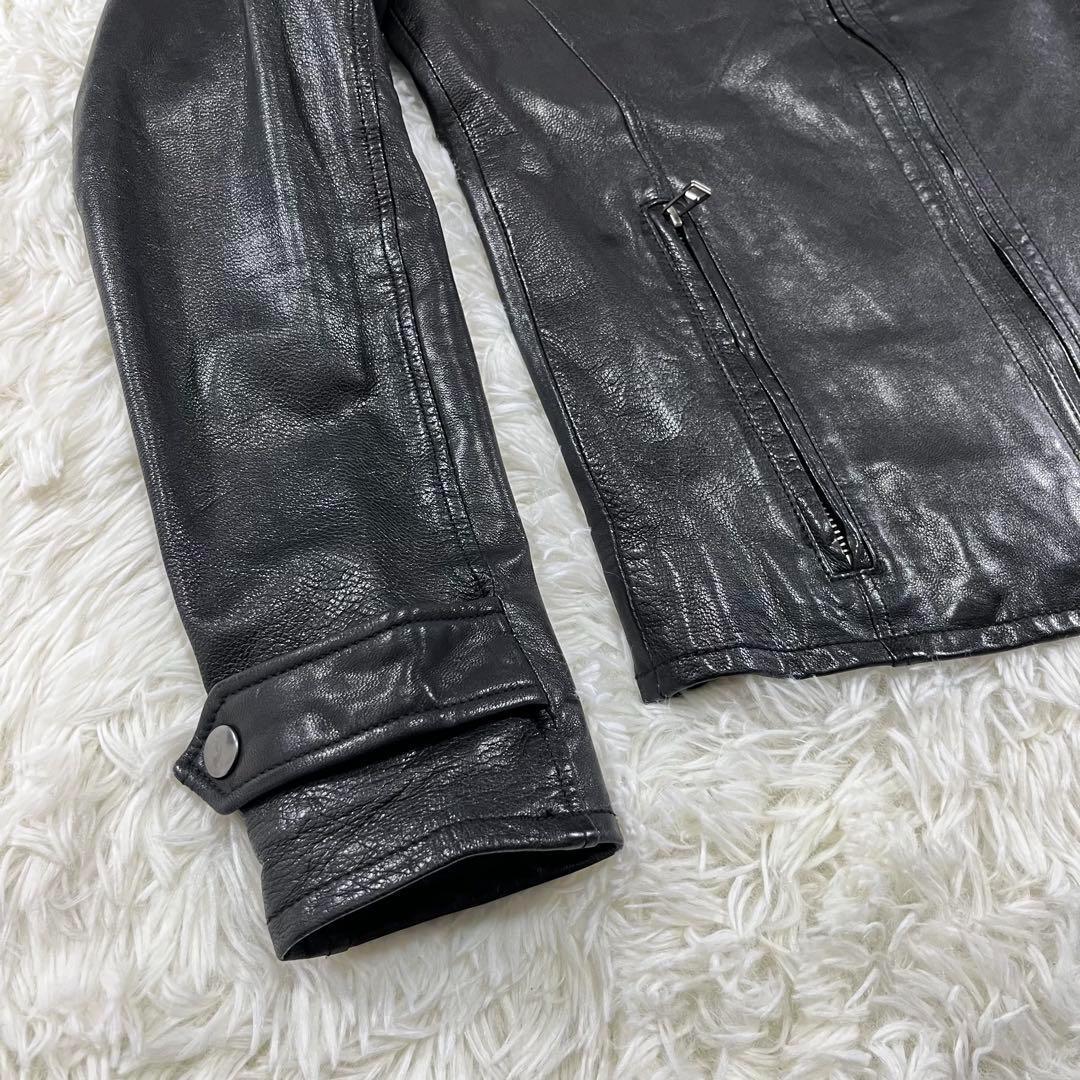 美品✨RATTLE TRAP シングルライダースジャケット　山羊革　Mサイズ